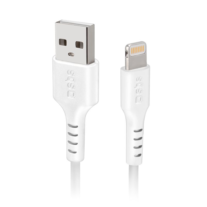 SBS-TECABLEUSBIP589W-cavo-Lightning-1-m-Bianco