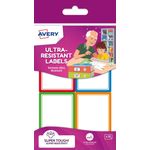 Avery RES16-UK etichetta autoadesiva Rettangolo Permanente Multicolore 16 pz