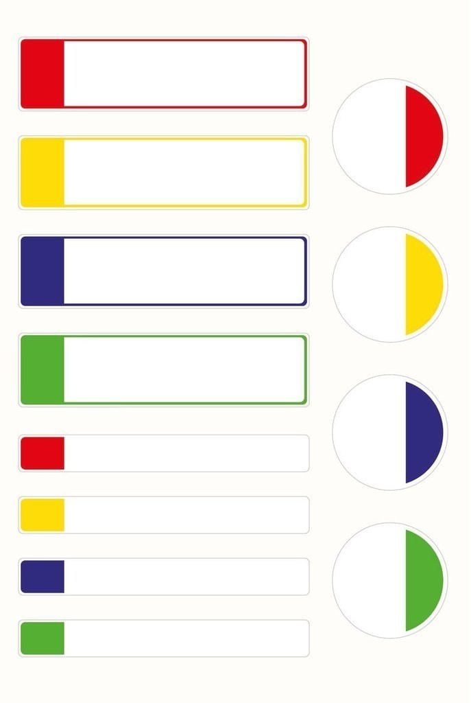 Avery-APBAS24-UK-etichetta-autoadesiva-Rettangolo-Permanente-Multicolore-24-pz