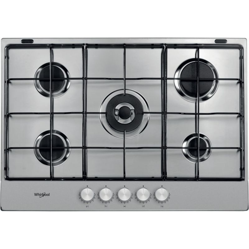 Whirlpool-TKRL-751-IX-Stainless-steel-Da-incasso-75-cm-Gas-5-Fornello-i-