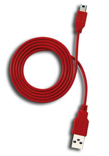 Tecnoware-1m-USB-A---MiniUSB-B-cavo-USB-USB-2.0-Mini-USB-B-Rosso