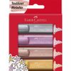 Faber-Castell-TL-46-evidenziatore-4-pz-Oro-Rosa-Rosa-Argento