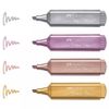 Faber-Castell-TL-46-evidenziatore-4-pz-Oro-Rosa-Rosa-Argento