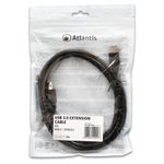 Atlantis-Land-P019-UB3-AAMF-2-cavo-USB-2-m-USB-3.2-Gen-1--3.1-Gen-1--USB-A-Nero