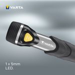 Varta-Day-Light-Key-Chain-Light-Torcia-portachiavi-Alluminio-Nero-LED