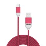 Pantone Cavo di ricarica Micro USB PANTONE rosa  cavetto caricabatterie per Android device ricarica veloce in nylon