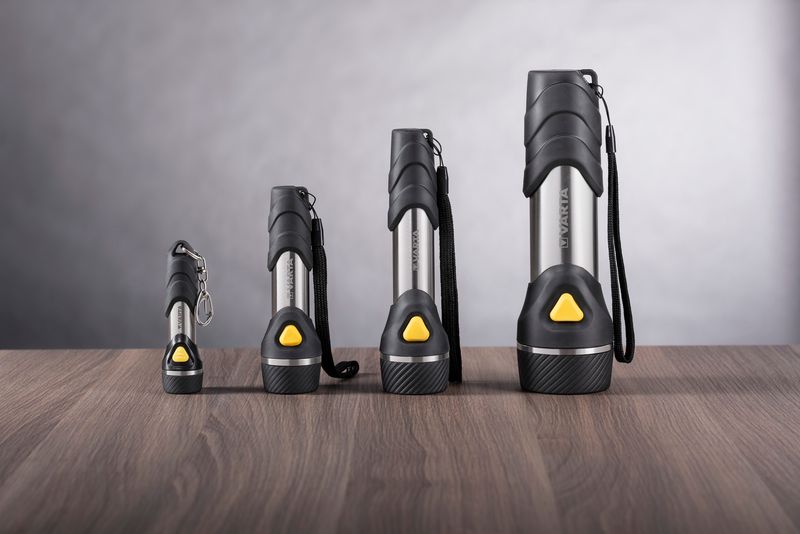 Varta-Day-Light-Key-Chain-Light-Torcia-portachiavi-Alluminio-Nero-LED