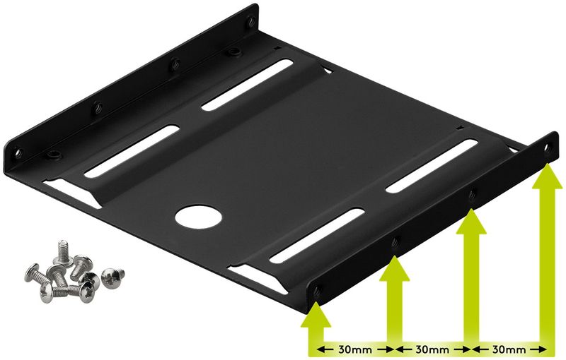 Goobay-93990-parte-del-case-del-computer-Universale-Staffa-di-montaggio-HDD