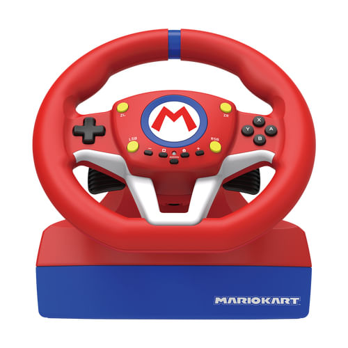 Hori-Mario-Kart-Racing-Wheel-Pro-Nero-Blu-Rosso-Bianco-USB-Sterzo---Pedali-Analogico-Nintendo-Switch