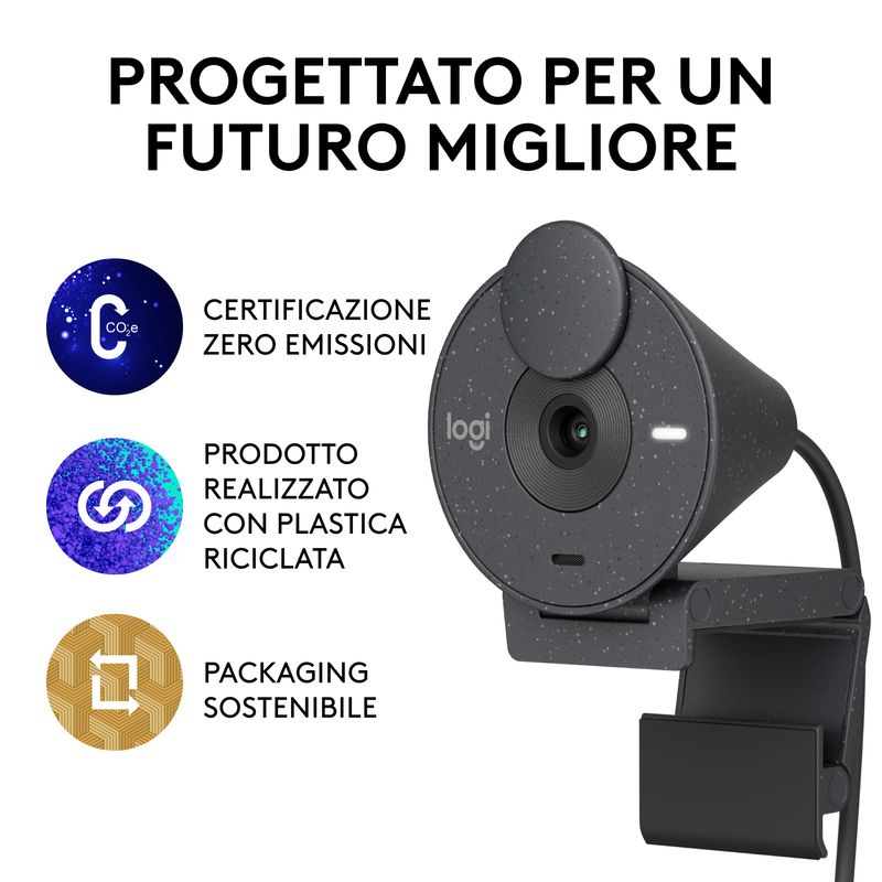 Logitech-Brio-300-webcam-2-MP-1920-x-1080-Pixel-USB-C-Grafite