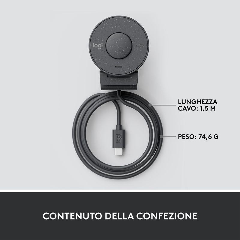 Logitech-Brio-300-webcam-2-MP-1920-x-1080-Pixel-USB-C-Grafite