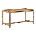 vidaXL Tavolo da Pranzo 160x80x75 cm in Legno Massello di Mango