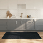 vidaXL Tappeto Rettangolare Grigio 100x200 cm in Bambù