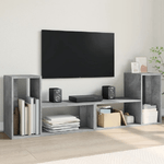 vidaXL Mobili TV Muro 2pz Grigio Cemento 75x30x50 cm Legno Multistrato