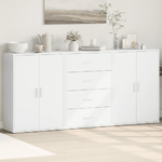 vidaXL Credenze 3 pz Bianche 60x31x84 cm in Legno Multistrato