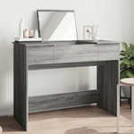 vidaXL Toeletta con Specchio Grigio Sonoma 100x45x76 cm