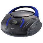 Majestic AH-225R Boom Box Stereo Digitale Lettore Cd Mp3 Aux Usb Nero-Blu