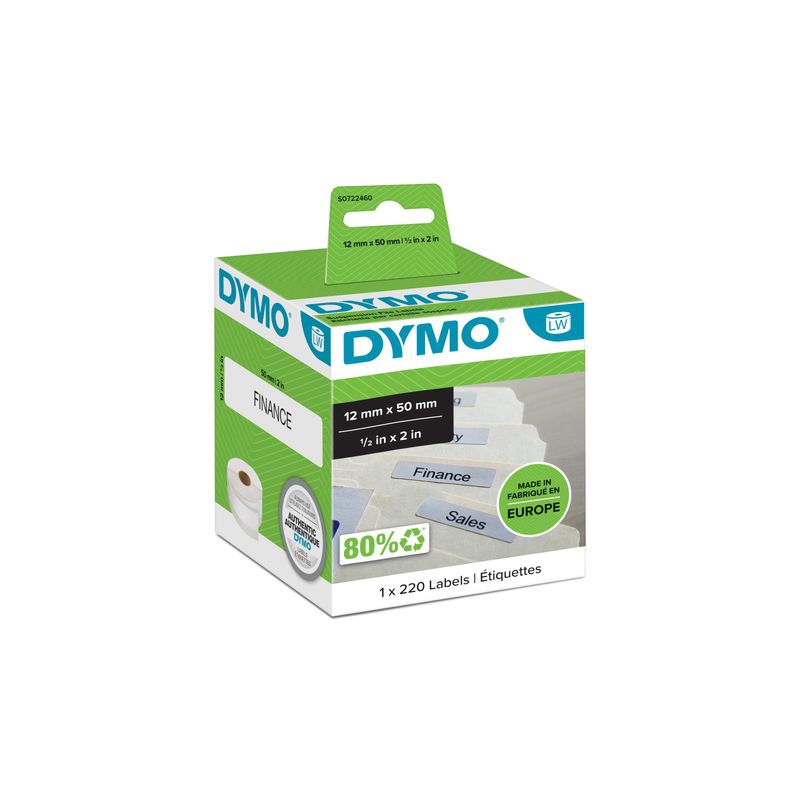 DYMO-LW---Etichette-per-cartelle-sospese---12-x-50-mm---S0722460