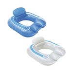 Bestway 43097 galleggiante da piscina e da spiaggia Blu, Trasparente Fantasia Vinile Ciambella da nuoto