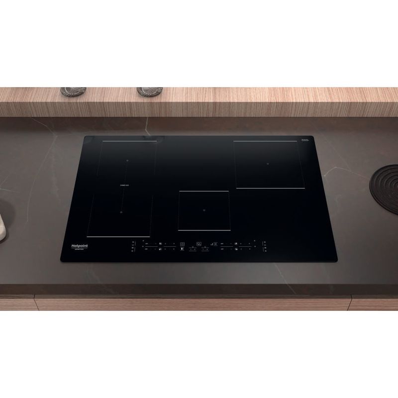 Hotpoint-HB-0577B-NE-Nero-Da-incasso-77-cm-Piano-cottura-a-induzione-4-Fornello-i-