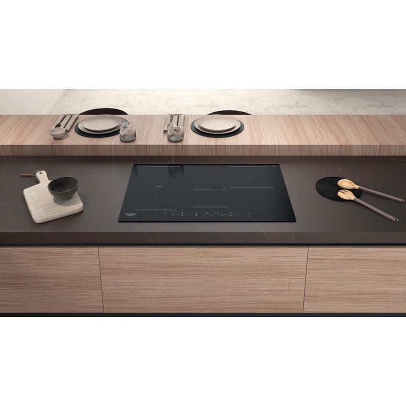 Hotpoint-HB-0577B-NE-Nero-Da-incasso-77-cm-Piano-cottura-a-induzione-4-Fornello-i-