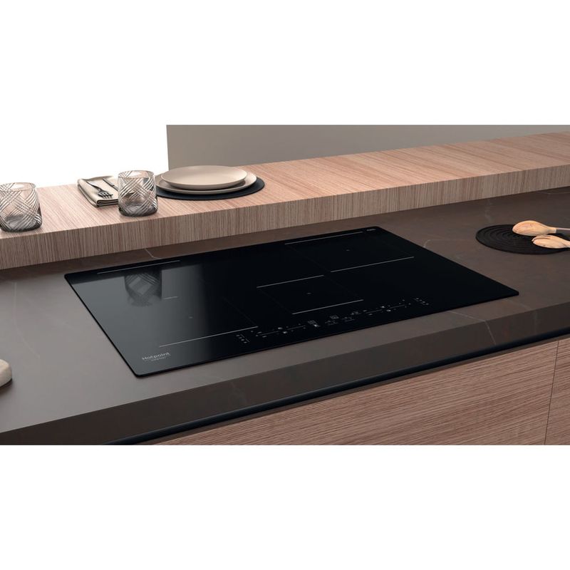 Hotpoint-HB-0577B-NE-Nero-Da-incasso-77-cm-Piano-cottura-a-induzione-4-Fornello-i-