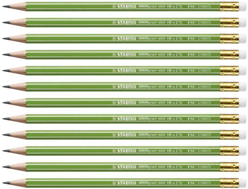 STABILO-GREENgraph-HB-12-pz