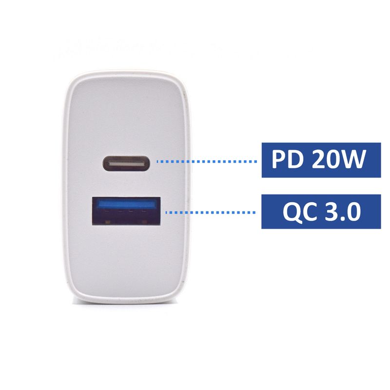 EWENT-CARICATORE-DA-RETE-ELETTRICA-USB-TYPE-C-E-QC3.0-20W--EW1321