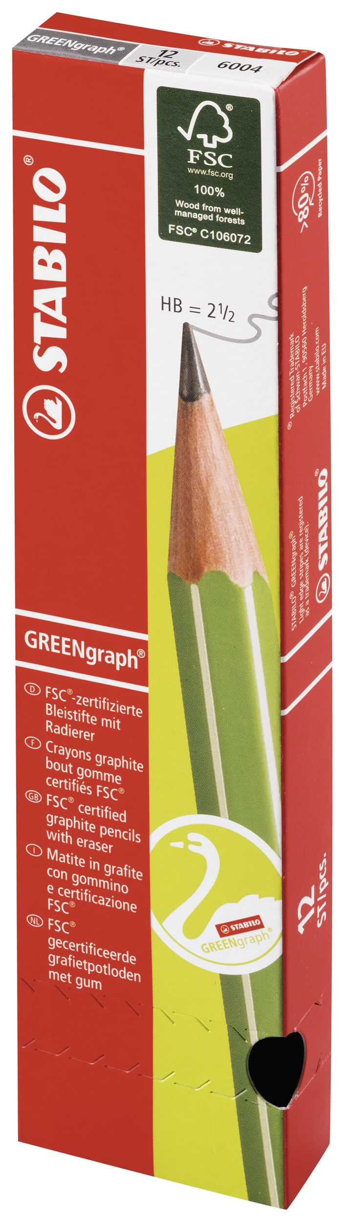 STABILO-GREENgraph-HB-12-pz