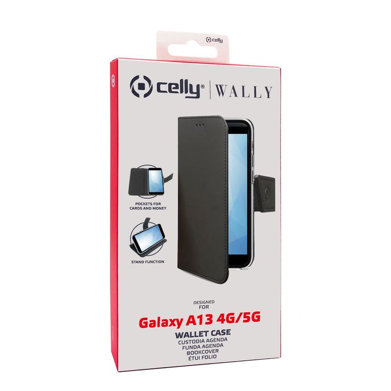 Celly-Wally-custodia-per-cellulare-165-cm--6.5---Custodia-a-borsellino-Nero