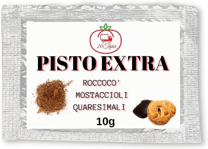 Pisto Extra Per Roccocò E Mostaccioli 10g - Prodotto Artigianale Di Qualità Extra - Ideale Per Dolci Natalizi - Pasquali