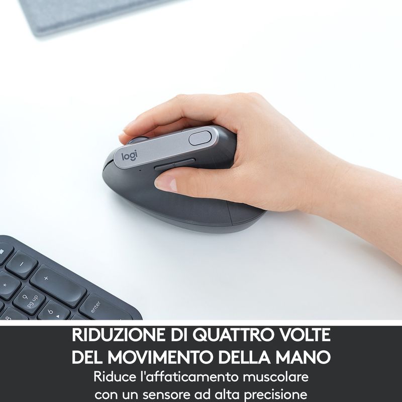 Logitech-MX-Vertical-mouse-Mano-destra-RF-senza-fili---Bluetooth-Ottico-4000-DPI