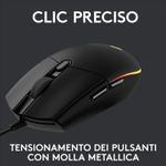 Logitech-G-G203-Lightsync-mouse-USB-tipo-A-8000-DPI