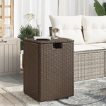 vidaXL Tavolo Copri Serbatoio Propano Marrone 40x40x60cm in Polyrattan