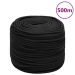 Corda Nautica Completamente Nera 8 mm 500 m in Polipropilene