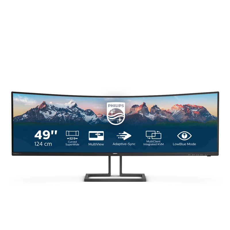 Philips-P-Line-498P9Z-00-LED-display-124-cm--48.8---5120-x-1440-Pixel-Nero