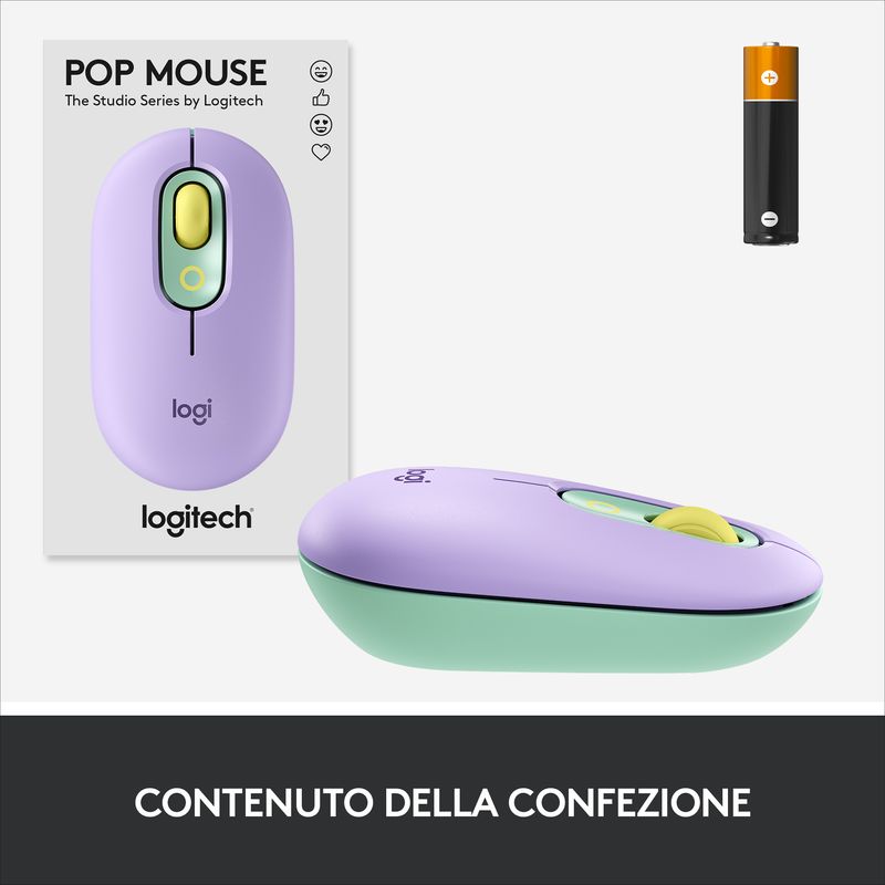 Logitech-POP-Mouse-Wireless-con-Emoji-personalizzabili-Tecnologia-SilentTouch-Precisione-e-Velocita--Design-Compatto-Bluetooth-USB