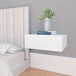 vidaXL Comodino Pensile Bianco 40x30x15 cm in Legno ingegnerizzato