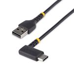 StarTech.com Cavo da USB-A a USB-C a 90° da 30cm - Cavetto di Ricarica Veloce USB Tipo C per uso intensivo