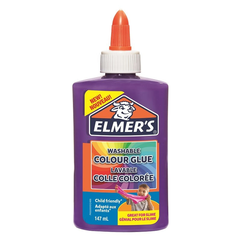 Elmer-s-Colla-Liquida-Colore-VIOLA-OPACO-Flacone-da-147-ml-Ideale-per-lo-slime