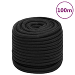 Corda Nautica Completamente Nera 18 mm 100 m in Polipropilene