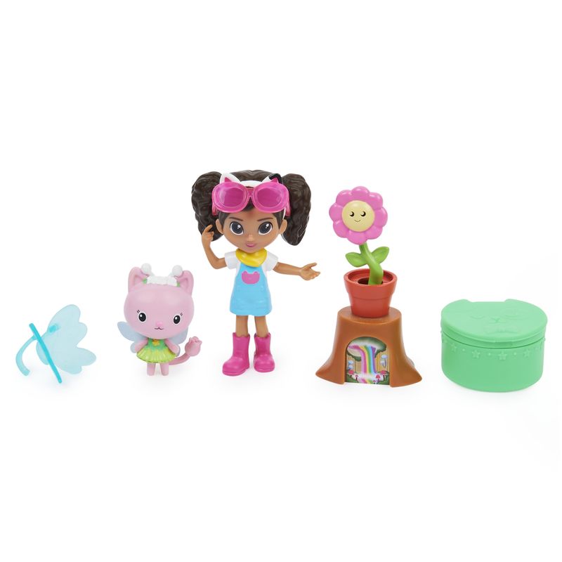 Gabby-s-Dollhouse--Mini-set-Giardino-floreale-con-Gabby-e-Gattina-Fatina-giochi-per-bambini-dai-3-anni-in-su