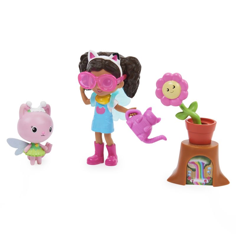 Gabby-s-Dollhouse--Mini-set-Giardino-floreale-con-Gabby-e-Gattina-Fatina-giochi-per-bambini-dai-3-anni-in-su