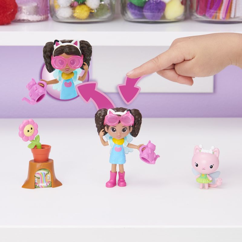 Gabby-s-Dollhouse--Mini-set-Giardino-floreale-con-Gabby-e-Gattina-Fatina-giochi-per-bambini-dai-3-anni-in-su
