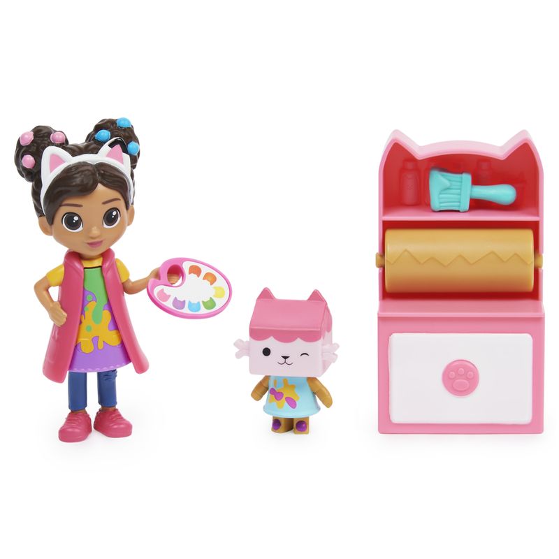 Gabby-s-Dollhouse--Mini-set-Studio-d’arte-con-Gabby-e-Baby-Scatola-giochi-per-bambini-dai-3-anni-in-su