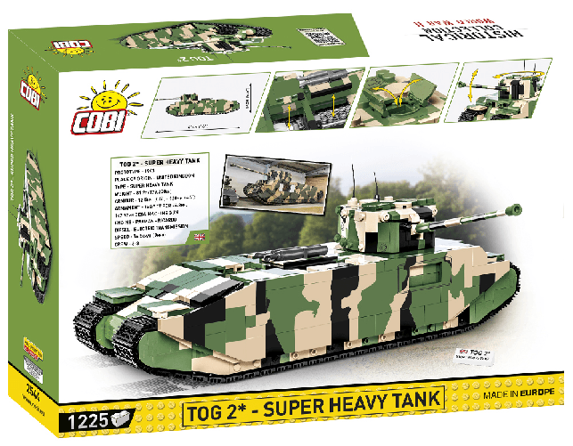 Cobi-COBI-WORLD-WAR-II----2544---1225PZ---CARRO-ARMATO-TOG-2----SUPER-HEAVY-TANK