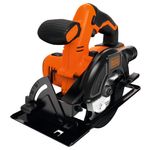 Black & Decker BDCCS18-QW sega circolare portatile 14 cm Nero, Rosso 3700 Giri/min