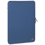 Rivacase Custodia Antishock per Laptop 13.3''-14'' Zip Verticale Blu Scuro