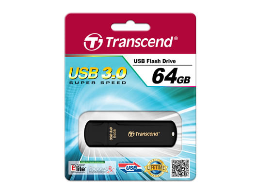 Transcend-JetFlash-elite-700-64GB-USB-3.0-unita--flash-USB-USB-tipo-A-3.2-Gen-1--3.1-Gen-1--Nero