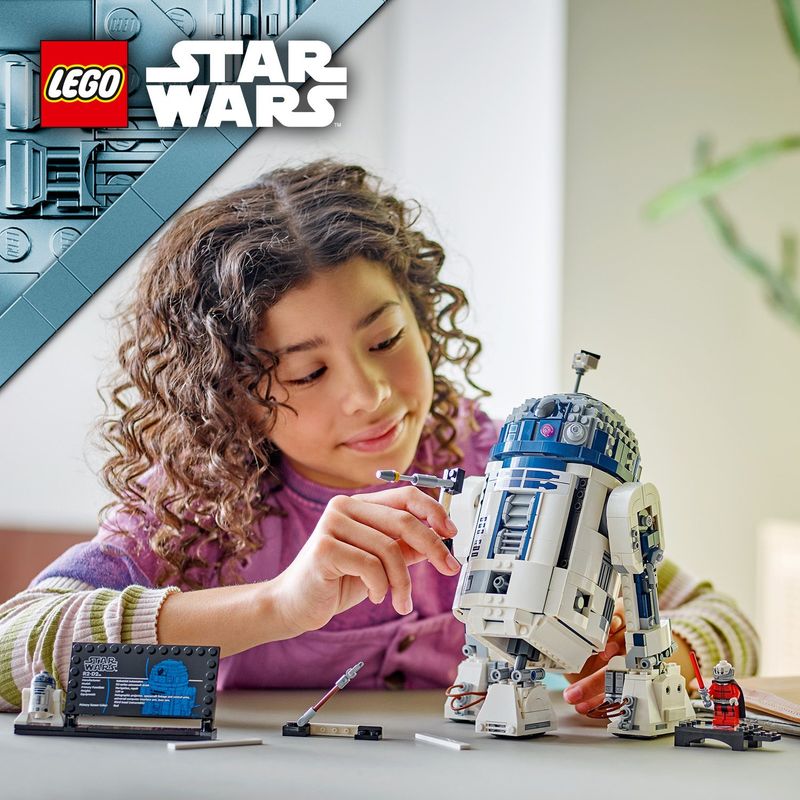 LEGO-Star-Wars-75379-R2-D2-Modellino-da-Costruire-di-Droide-con-Parti-Mobili-e-Accessori-Giochi-Bambini-10--con-Minifigure